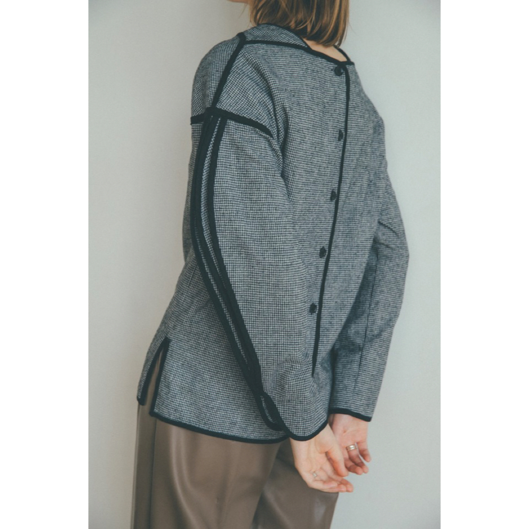 CLANE - CLANE / クラネ | 2020AW | HOUNDSTOOTH PIPING TOPS