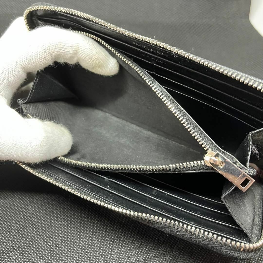 SAINT LAURENT PARIS LOVE 長財布 ラウンドファスナー