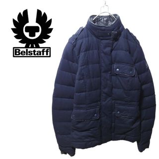 ベルスタッフ(BELSTAFF)の【Belstaff】フード付き レザー襟 グースダウンジャケット A-1254(ダウンジャケット)