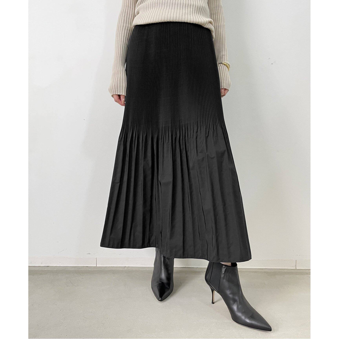 【KALLMEYER/カルメイヤー】Pleats Skirt ブラック