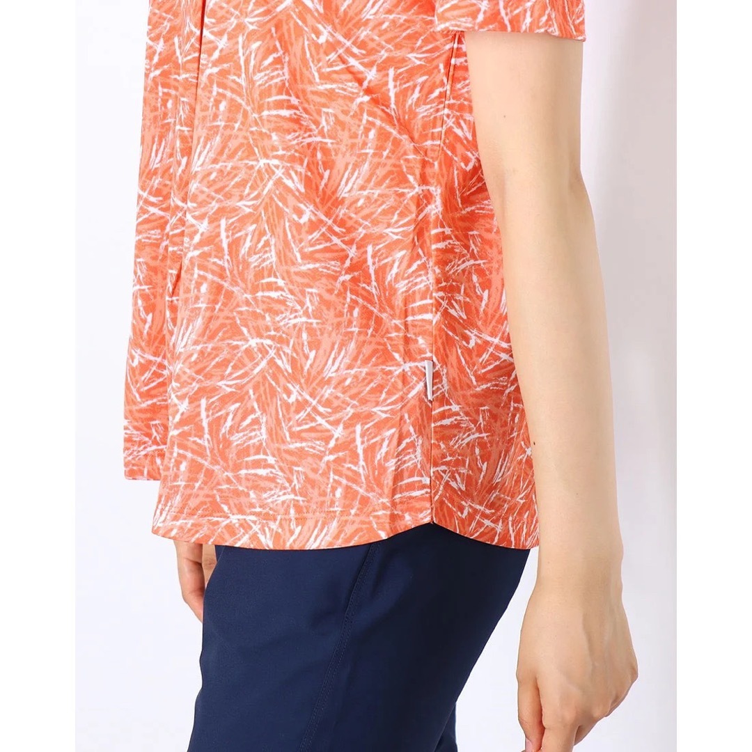 HEAD(ヘッド)のHEAD  ドライプリントスキッパーTシャツ　オレンジ　Lサイズ レディースのトップス(Tシャツ(半袖/袖なし))の商品写真