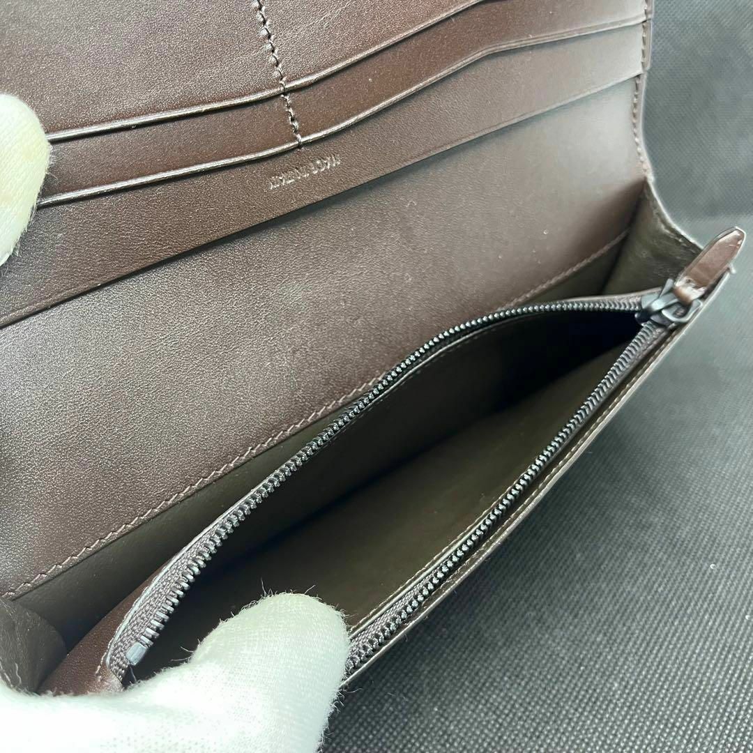 ダンヒル 長財布 ネイビー シャーシレザー