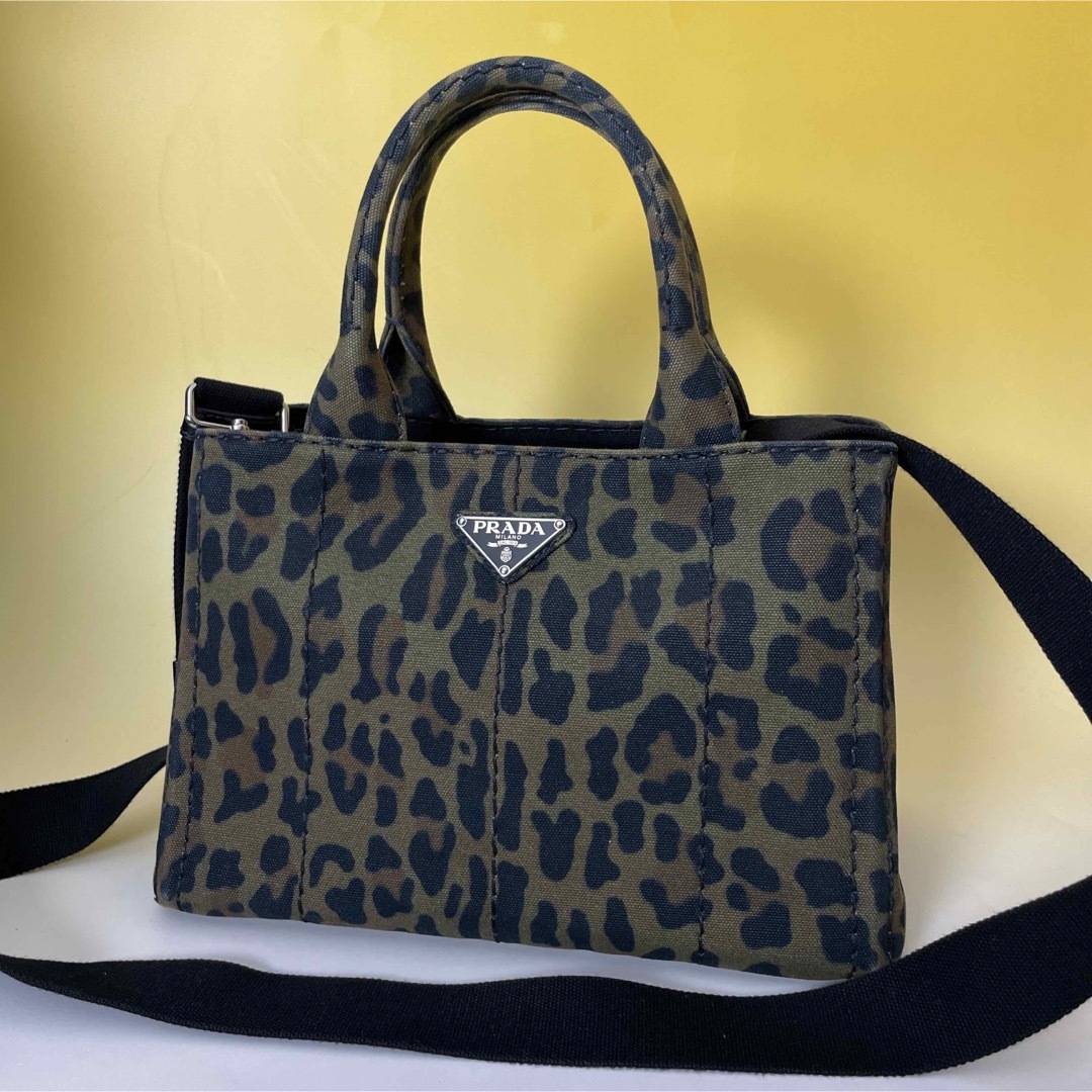 PRADA カナパ ハンドバッショルダー付き 美品