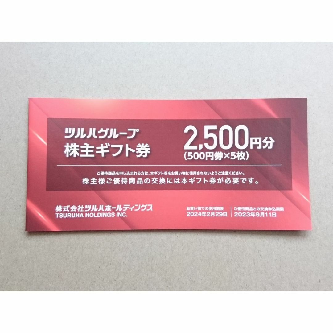 【最新】ツルハ★株主優待★10000円分②