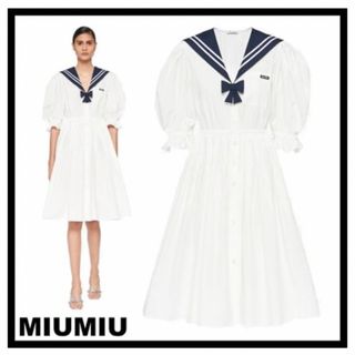 ミュウミュウ(miumiu)のmiumiuセーラーワンピース(ひざ丈ワンピース)