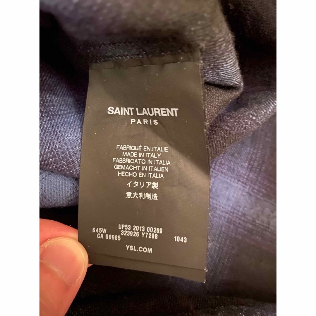 Saint Laurent(サンローラン)のサンローラン 13aw チェックシャツ 青 メンズのトップス(シャツ)の商品写真