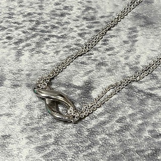 ティファニー(Tiffany & Co.)の美品 ティファニー インフィニティ Wチェーン ダブル ネックレス(ネックレス)
