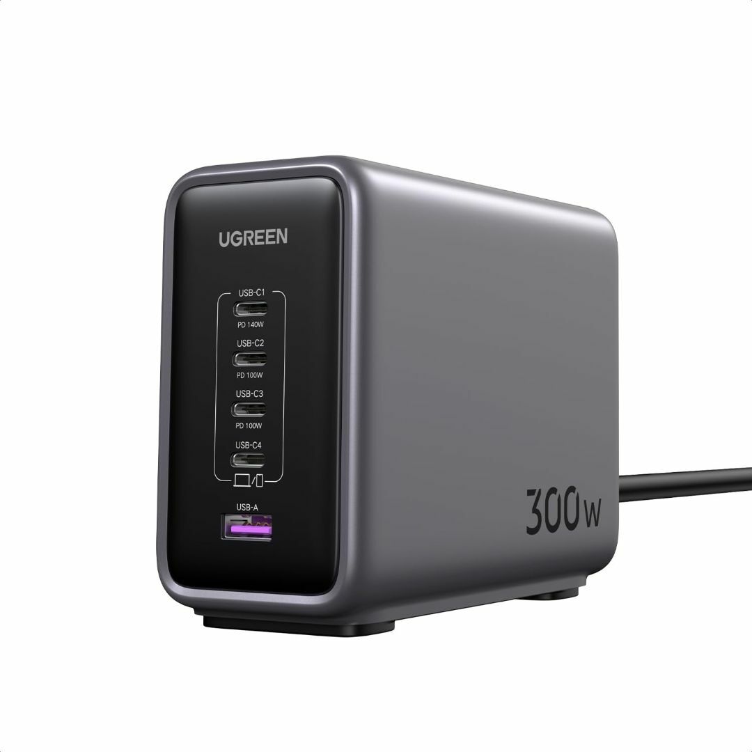 UGREEN Nexode 300W 充電器 PD3.1対応 5ポート同時急速充