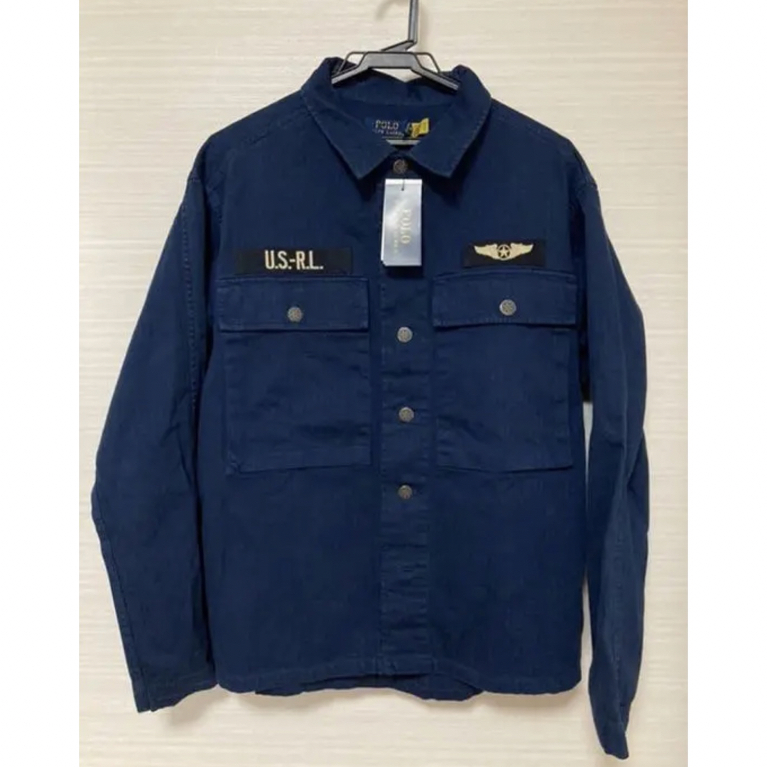 POLO RALPH LAUREN(ポロラルフローレン)のPOLO ラルフローレン　ミリタリージャケット　シャツ　米国購入　新品 メンズのジャケット/アウター(ミリタリージャケット)の商品写真