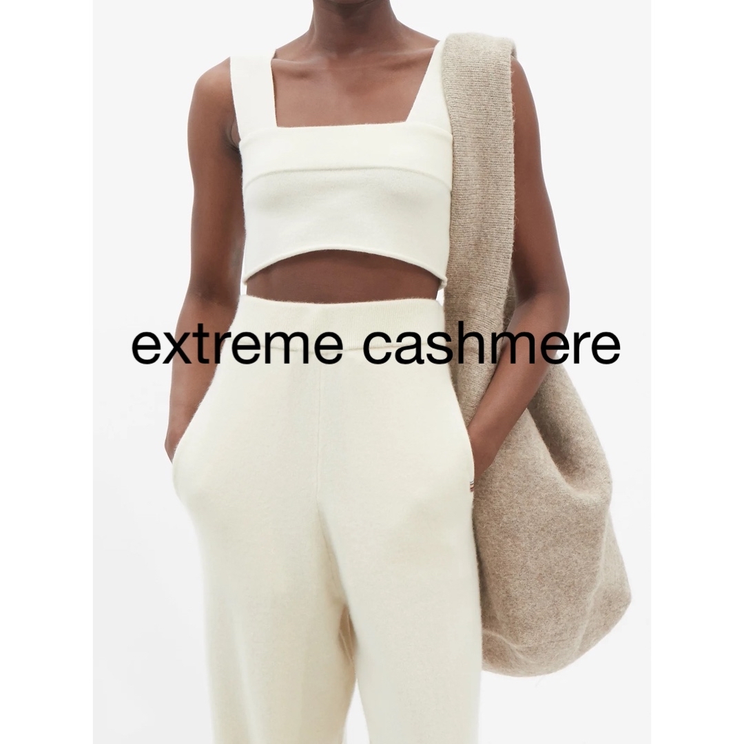 新品】extreme cashmere クロップトップ-