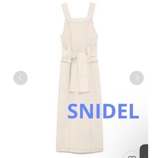 スナイデル(SNIDEL)のsnidel ジャンパースカート ワンピース コルセット風 スリット(ロングワンピース/マキシワンピース)