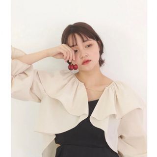 muguet volume sleeve frill bolero Ivory(ボレロ)