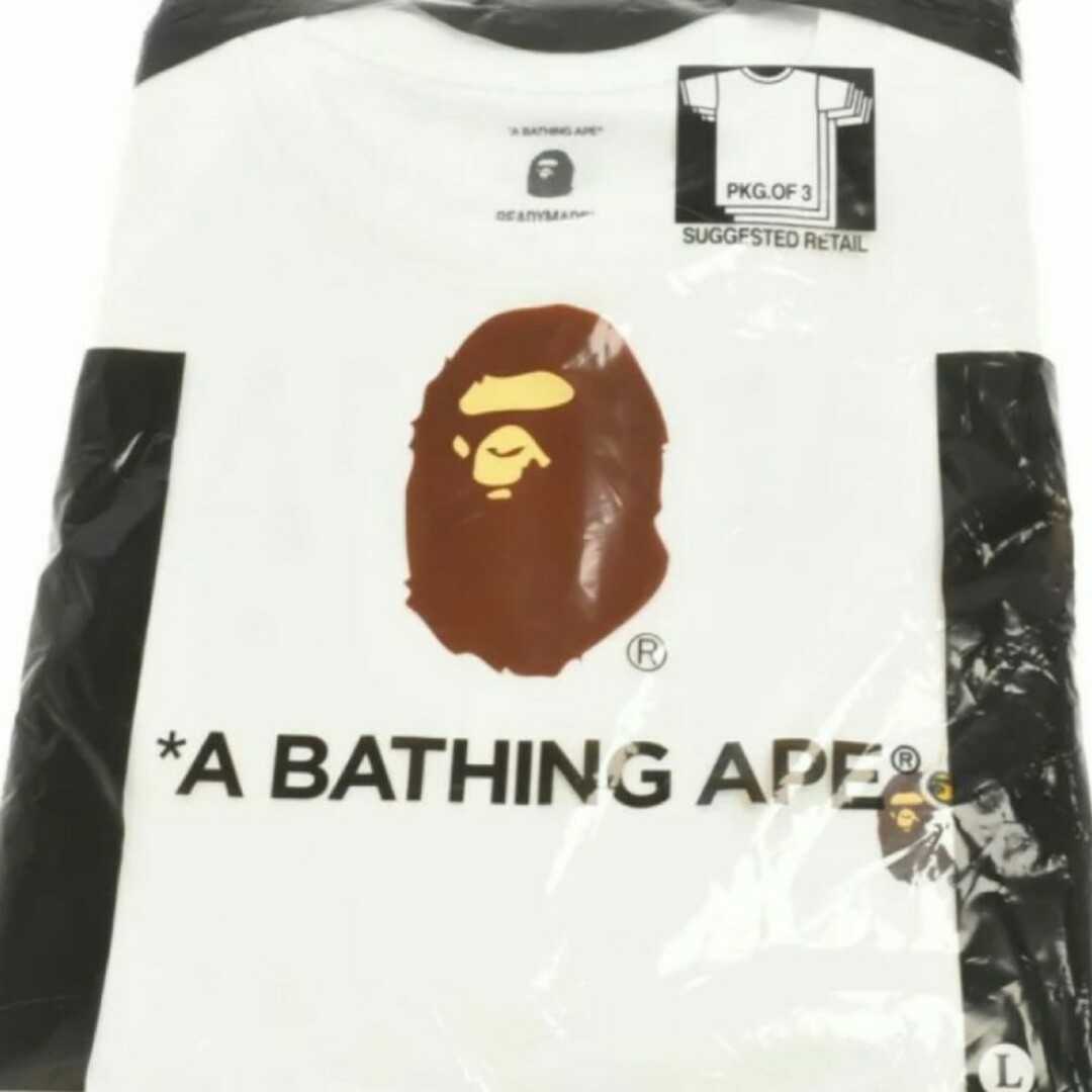 A BATHING APE  × READYMADE 3 PACK TEE  L