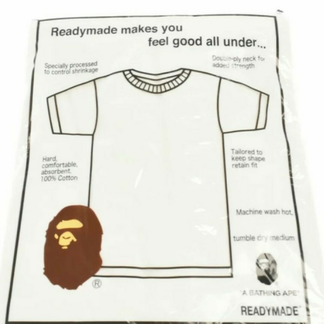 A BATHING APE × READYMADE 3 PACK TEE L