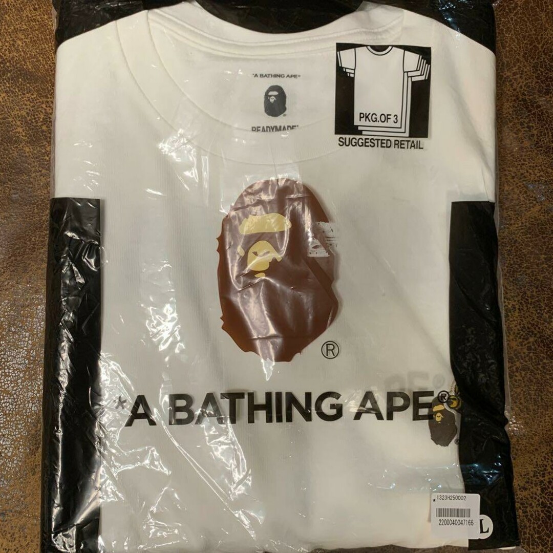 A BATHING APE(アベイシングエイプ)のA BATHING APE  × READYMADE 3 PACK TEE  L メンズのトップス(Tシャツ/カットソー(半袖/袖なし))の商品写真