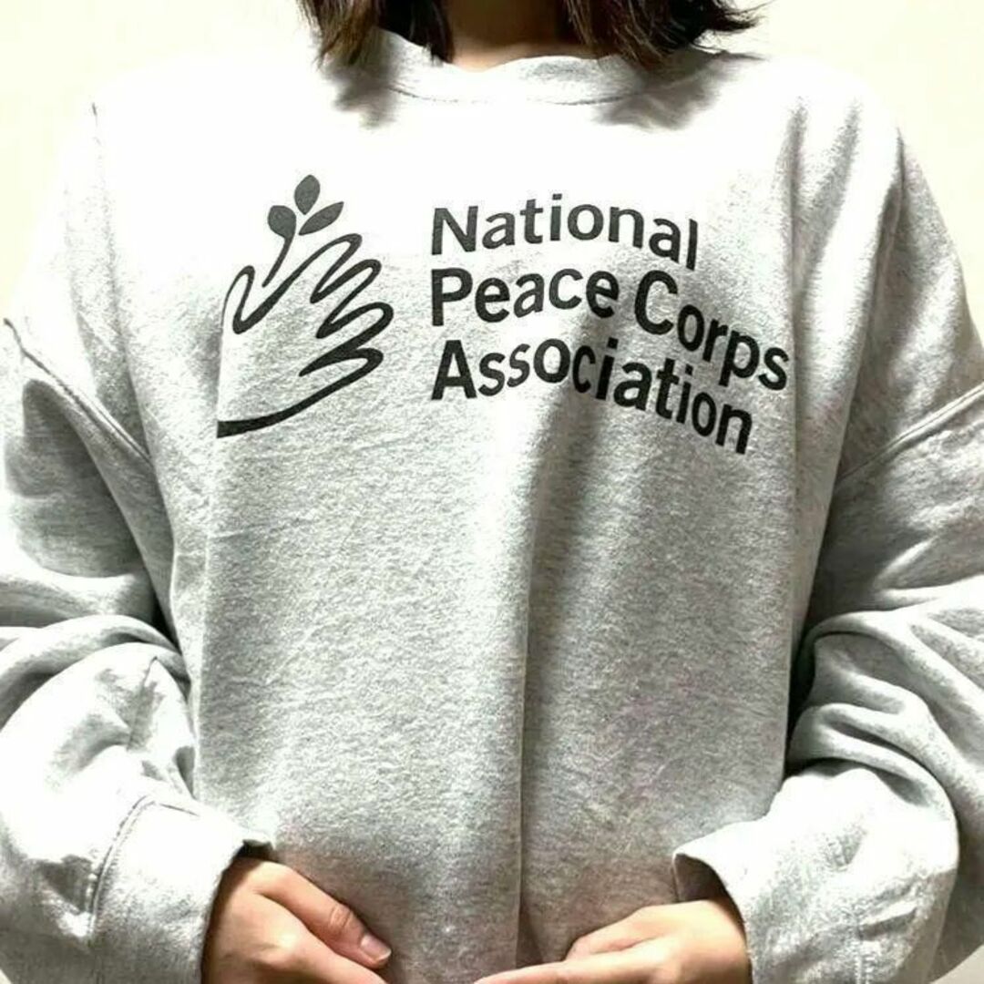 National Peace Corps スウェットXL ミックスグレー古着 | フリマアプリ ラクマ