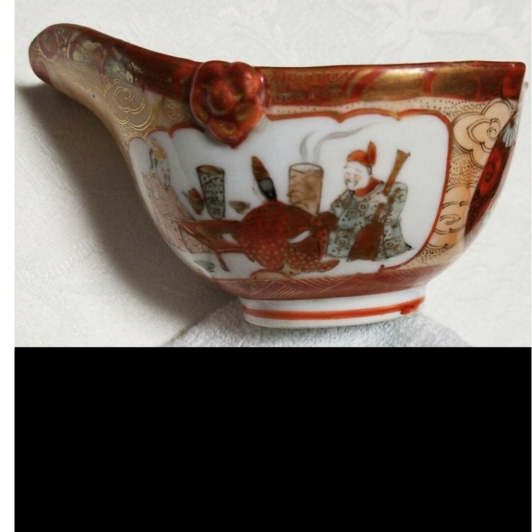 桃李美術品2FP35時代物九谷造の煎茶器です