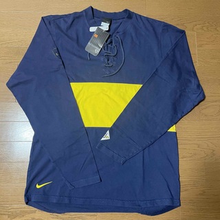 ナイキ メンズのTシャツ・カットソー(長袖)（ブルー・ネイビー/青色系 ...