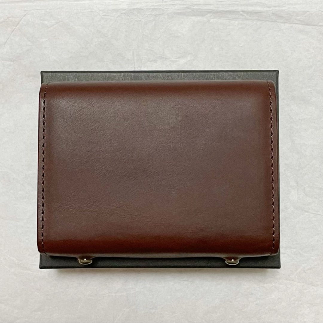 m+(エムピウ)のエムピウ ミッレフォッリエ2 P25 millefoglie タバコ ベージュ メンズのファッション小物(折り財布)の商品写真