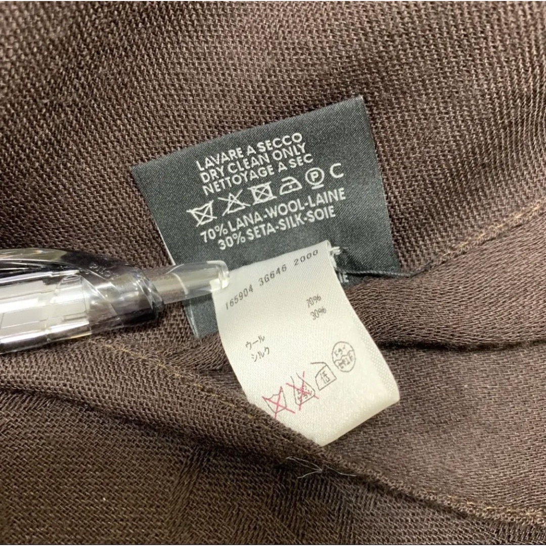 Gucci - 【良品】GUCCI GG柄 大判 ショール ブラウン ウール/シルク製