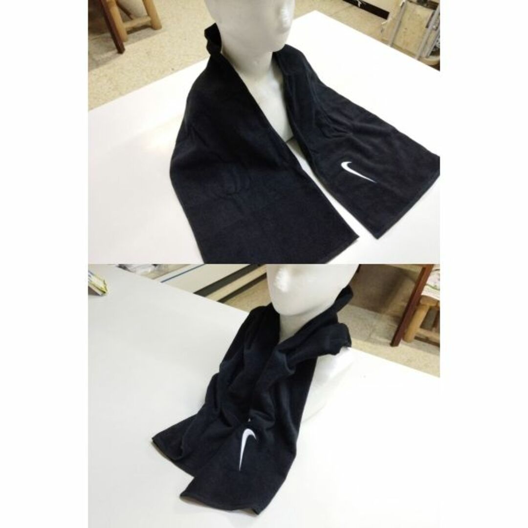 NIKE(ナイキ)の黒）幅25*120cm）NIKEナイキ ★マフラータオル綿100% TW2520 スポーツ/アウトドアのトレーニング/エクササイズ(その他)の商品写真