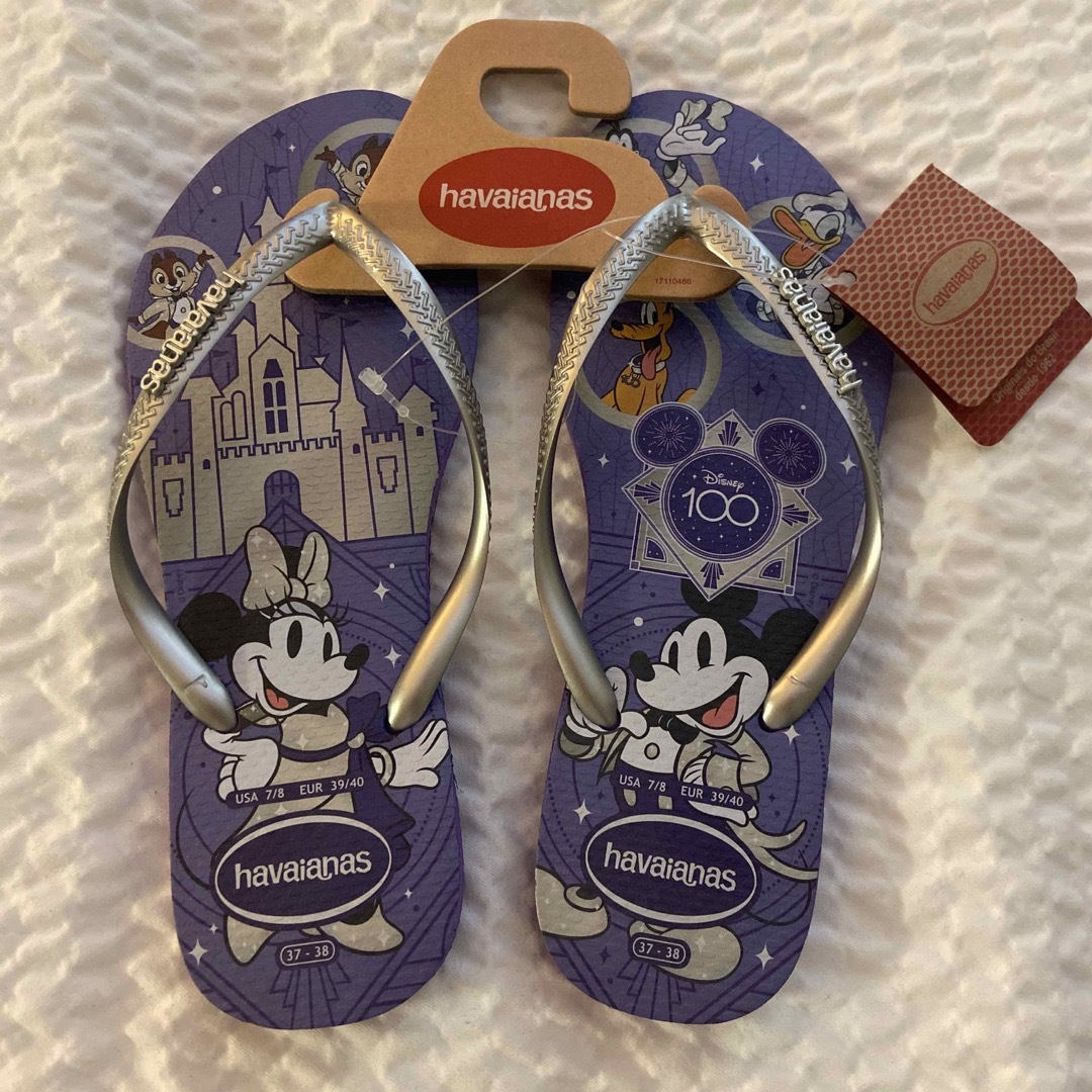 havaianas(ハワイアナス)のディズニー100周年　ハワイアナスサンダル レディースの靴/シューズ(ビーチサンダル)の商品写真