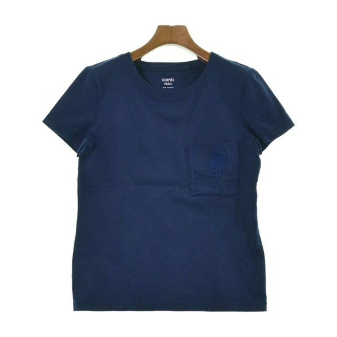 HERMES エルメス Tシャツ・カットソー 34(XXS位) 紺