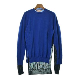 マルニ(Marni)のMARNI マルニ ニット・セーター 38(S位) 青x紺 【古着】【中古】(ニット/セーター)