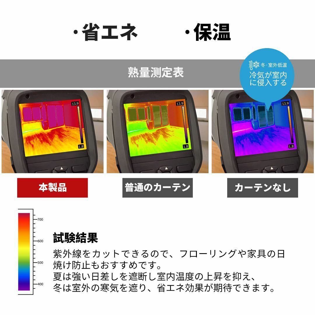 【色: ライトベージュ】Deconovo 遮光 ドレープ カーテン 高密度 間仕