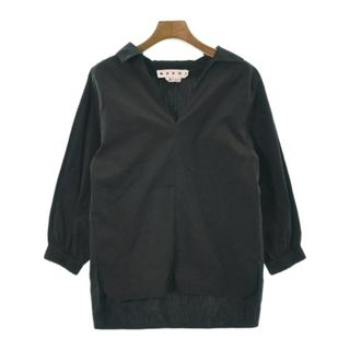 マルニ(Marni)のMARNI マルニ カジュアルシャツ 36(XS位) 黒 【古着】【中古】(シャツ/ブラウス(長袖/七分))