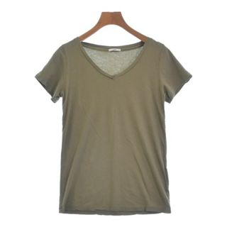 イエナ(IENA)のIENA イエナ Tシャツ・カットソー -(S位) カーキ 【古着】【中古】(カットソー(半袖/袖なし))