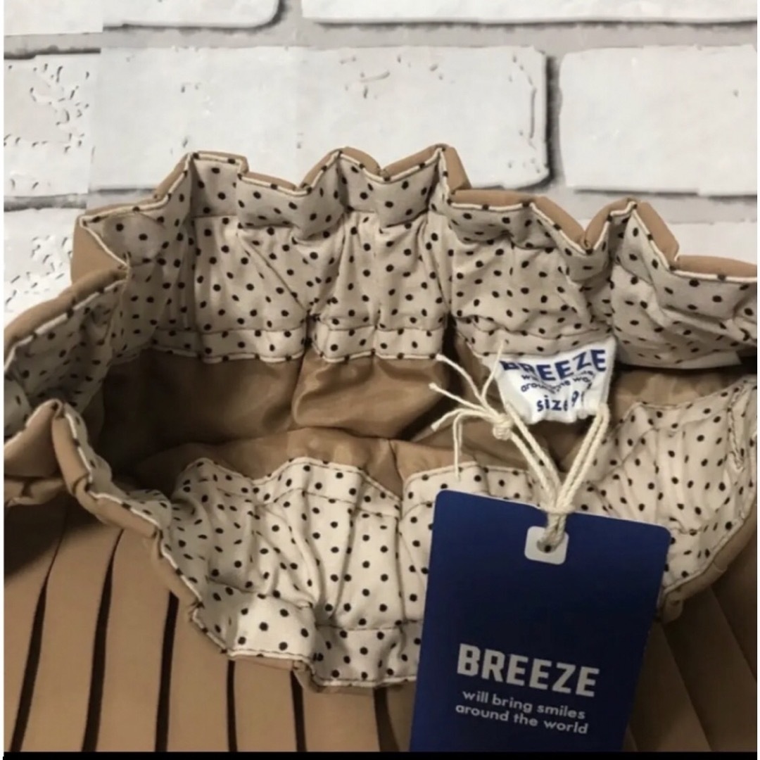 BREEZE(ブリーズ)の新品★BREEZE ★プリーツスカート90サイズ　リボン　ブラウン　フォーマル キッズ/ベビー/マタニティのキッズ服女の子用(90cm~)(スカート)の商品写真