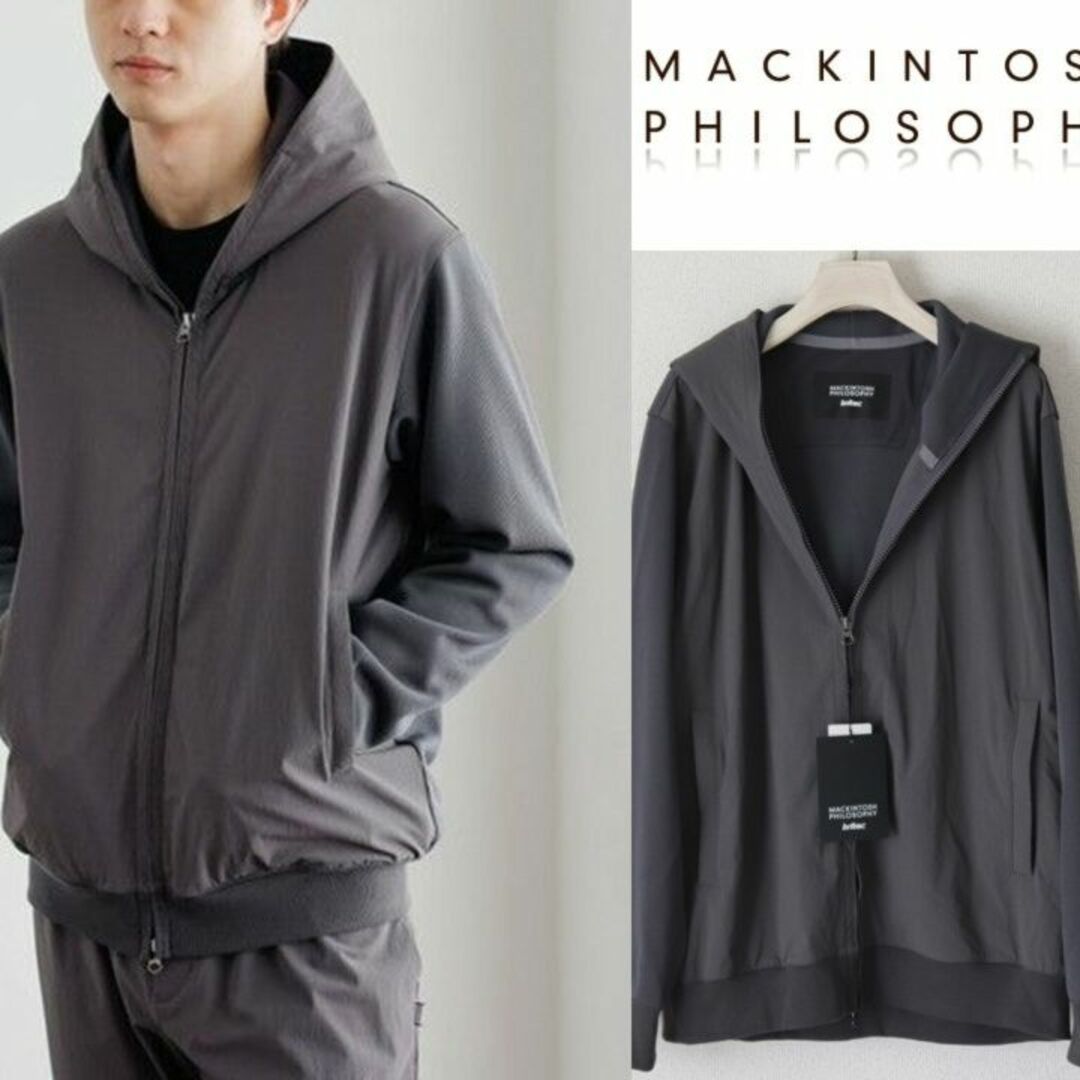 MACKINTOSH PHILOSOPHY(マッキントッシュフィロソフィー)の新品タグ付き【マッキントッシュフィロソフィー】ZIP コンビパーカー L メンズのトップス(パーカー)の商品写真