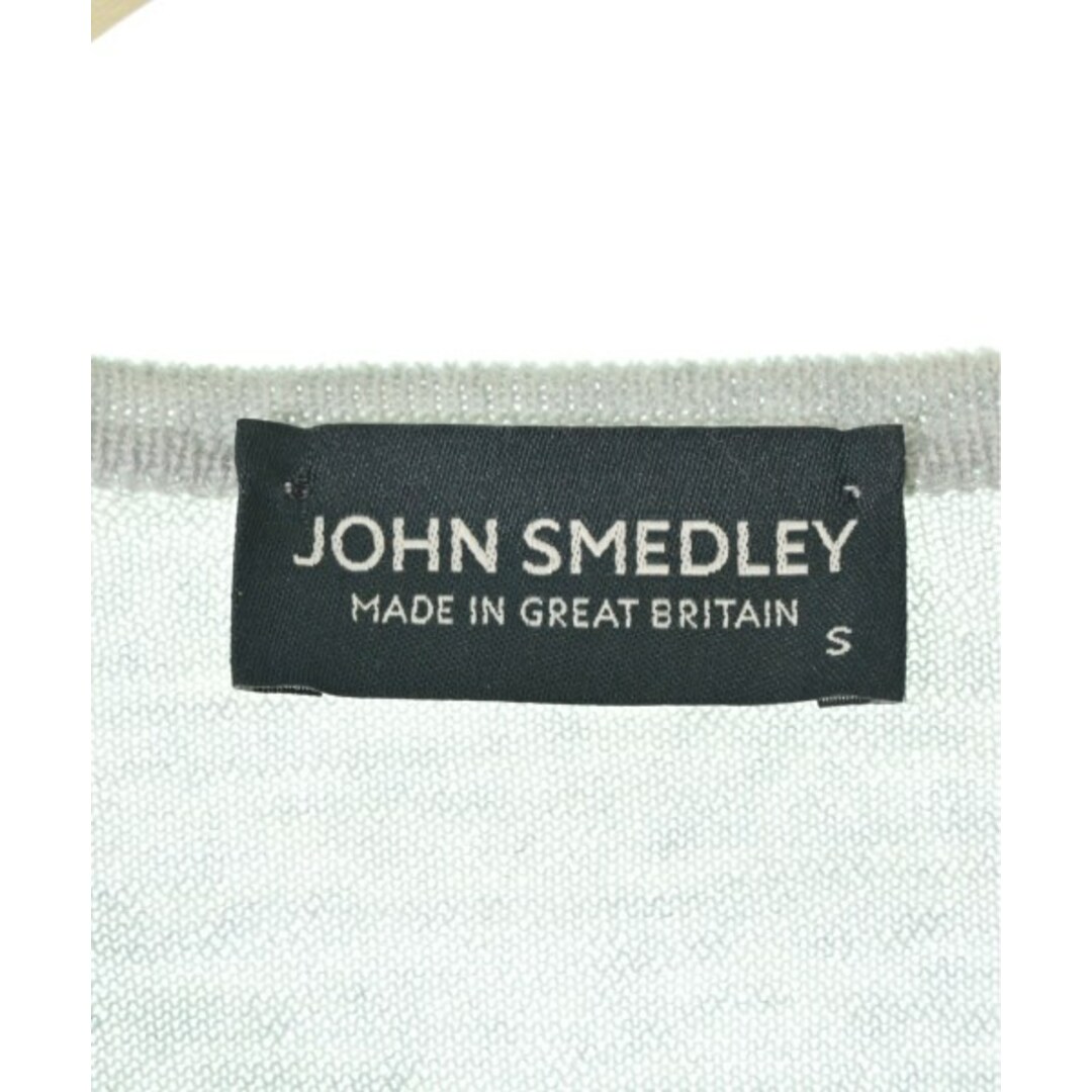 JOHN SMEDLEY カーディガン S グレーx黒xピンク(ボーダー) 2