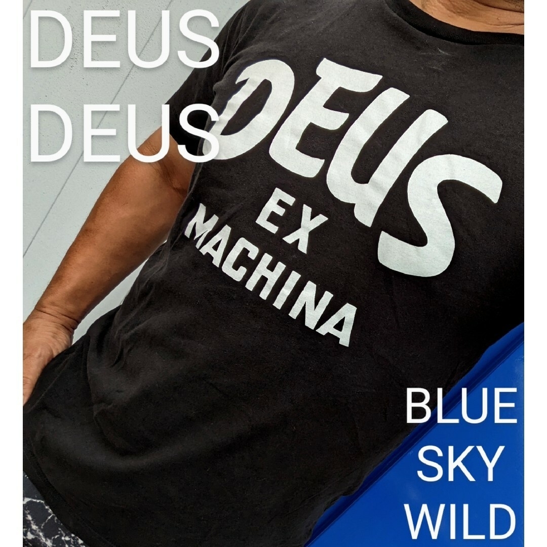 デウスDEUS EX MACHINAデカロゴストリートワイルドスタイルＴシャツ