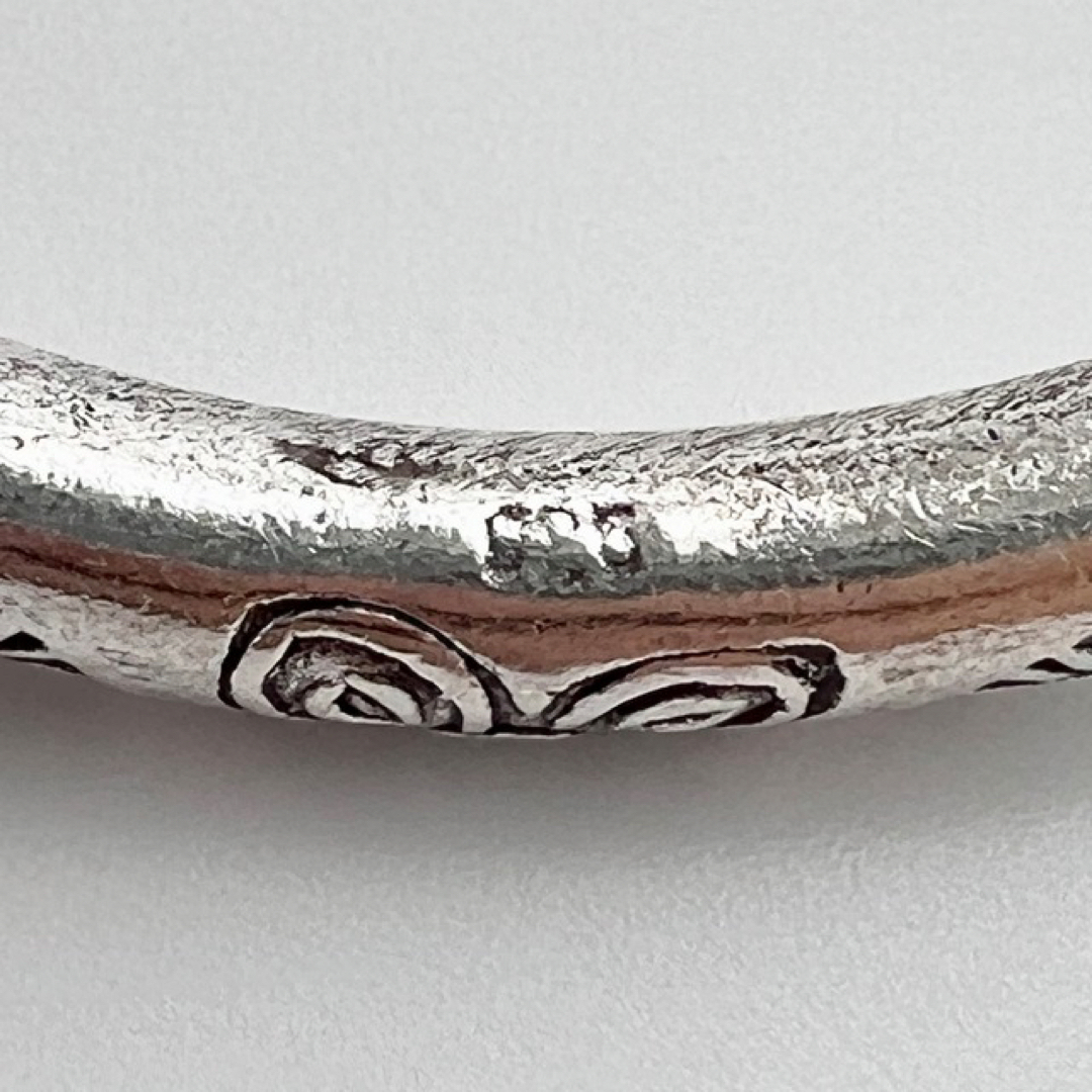 新品 高級 シルバー バングル カレン族 カレンシルバー 彫刻 925 新品 高級 シルバー バングル カレン族 カレンシルバー 彫刻 925