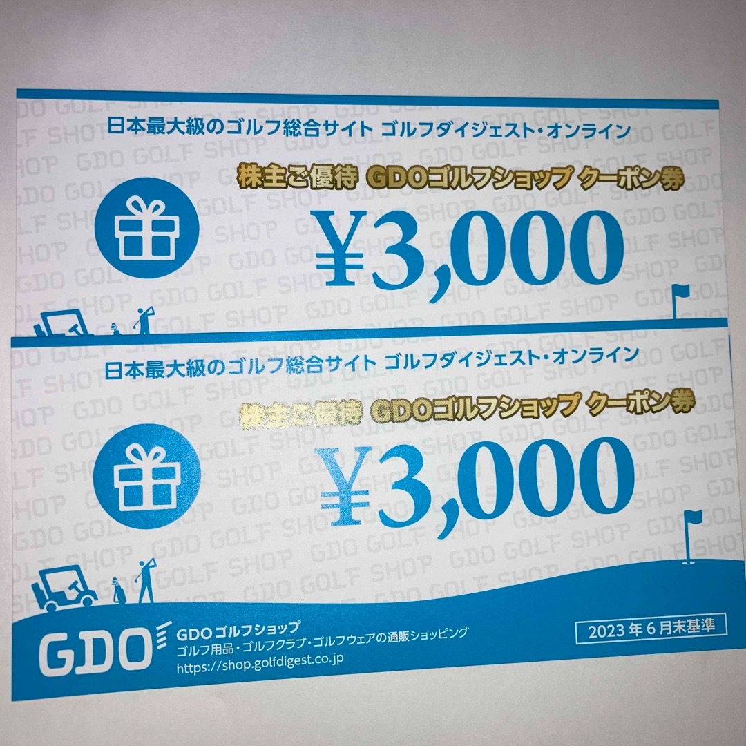 買い物代行 GDO ゴルフダイジェストオンライン 株主優待券12000円分