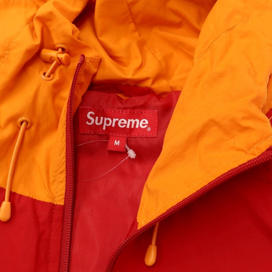 【中古】シュプリーム Supreme 2023年春夏 Lightweight Nylon Hooded Jacket ポリエステルナイロン  フーデッドブルゾン レッドxオレンジ【サイズM】【メンズ】