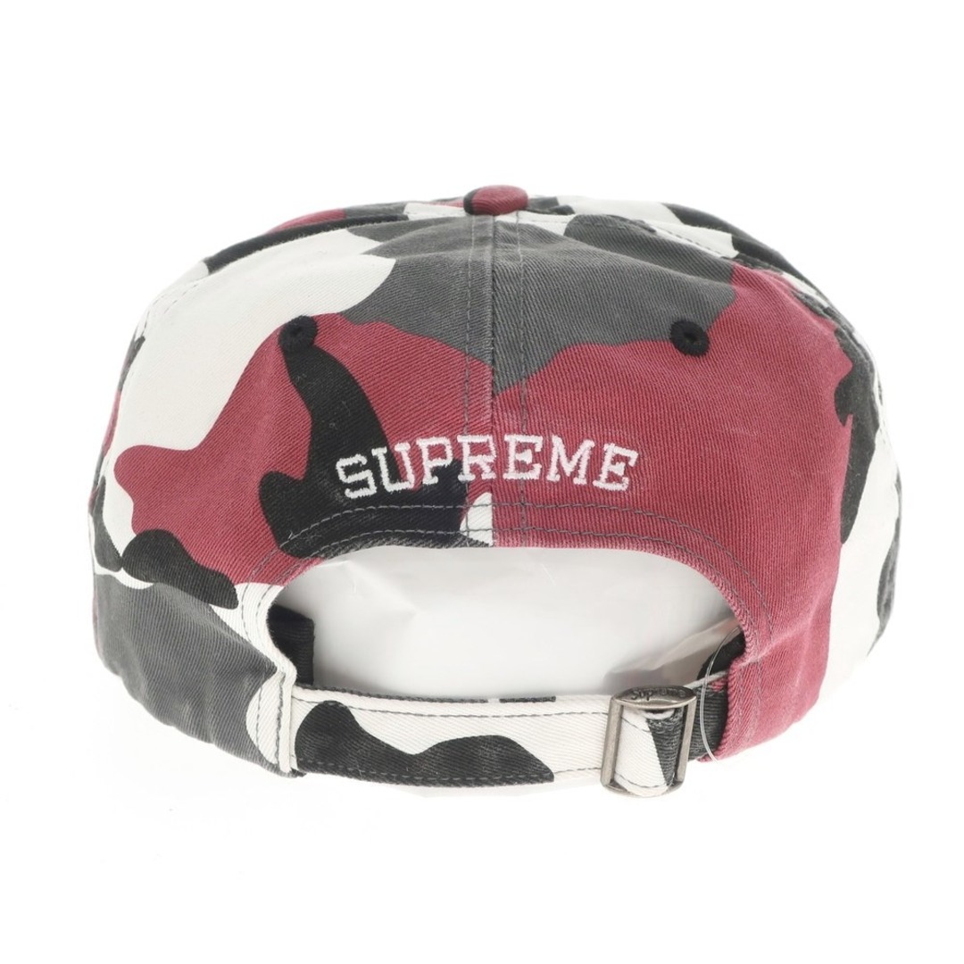 【中古】シュプリーム Supreme 2023年秋冬 Pigment Print S Logo 6-Panel カモフラージュ BBキャップ  レッドxグレー【メンズ】