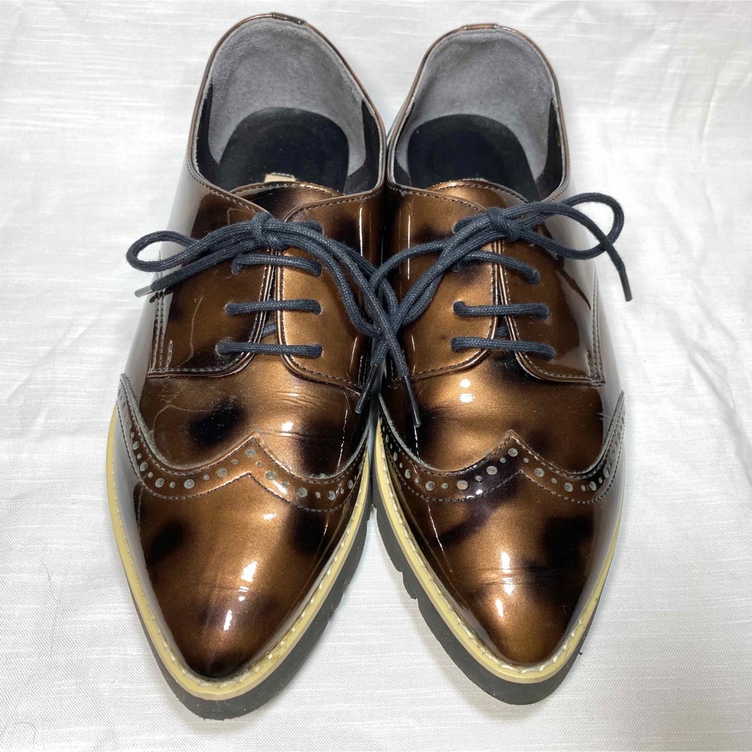 DIANA(ダイアナ)のDIANA ダイアナ　レースアップシューズ　ブラウン系　22.5cm レディースの靴/シューズ(ローファー/革靴)の商品写真