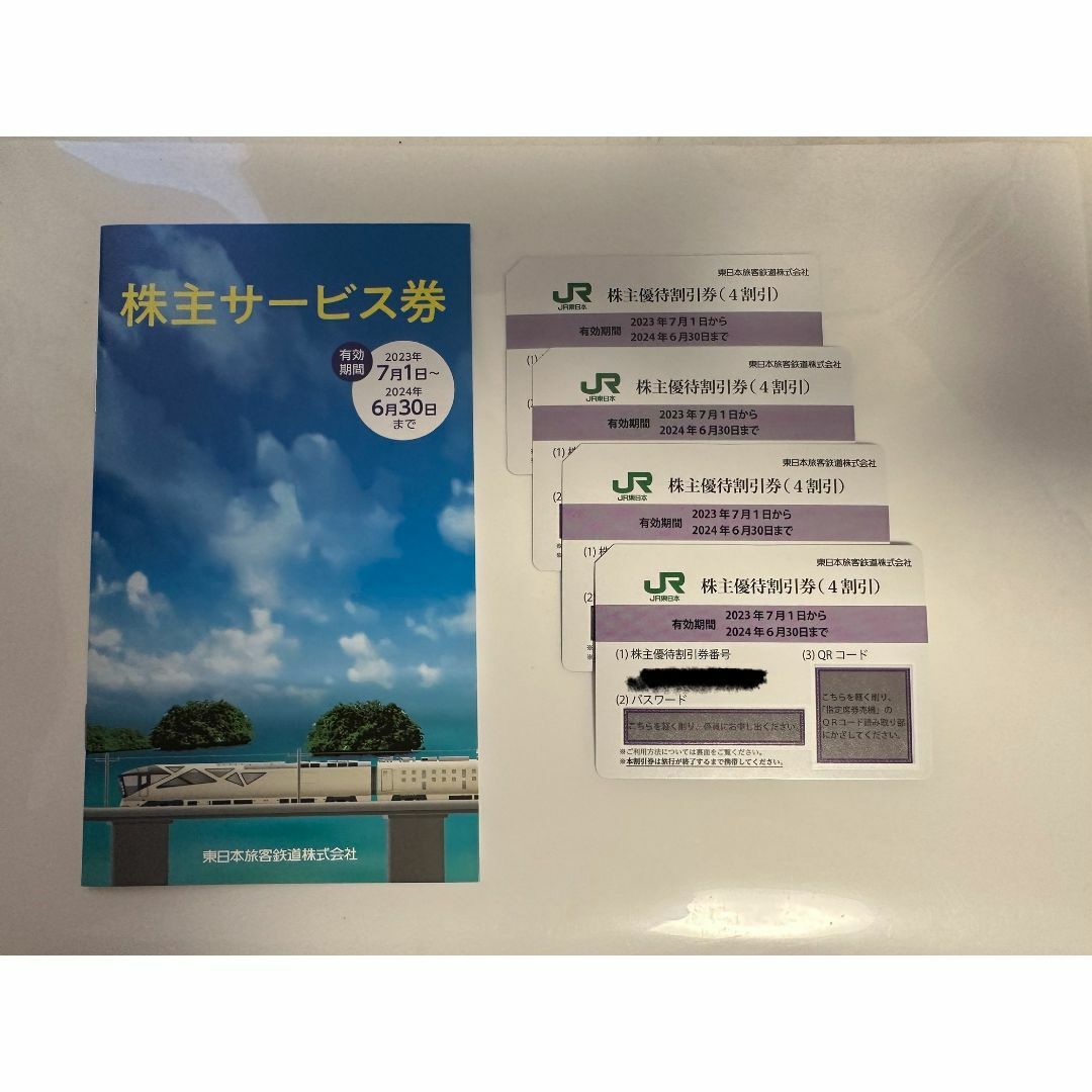 JR 東日本　株主優待　4枚セット