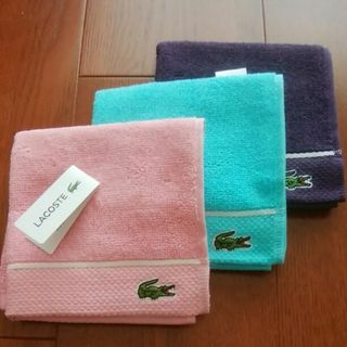 ラコステ(LACOSTE)のラクマパック　No.9　ラコステ　タオルハンカチ　３枚セット(ハンカチ)