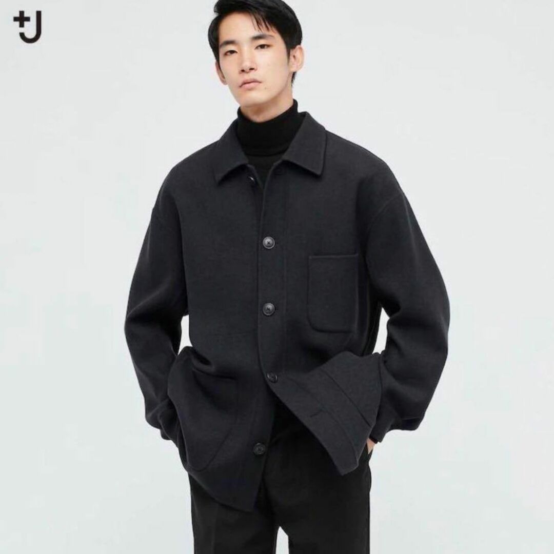 UNIQLO JIL SANDER/ウールブレンドオーバーサイズシャツジャケット