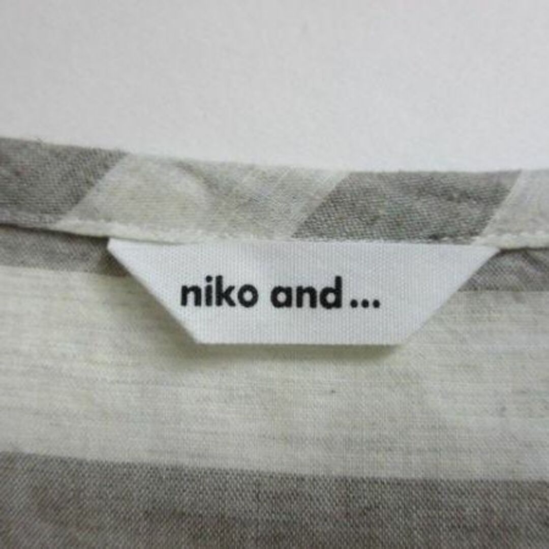 niko and... ニコアンド　ワンピース　ボーダー　ナチュラル レディースのワンピース(その他)の商品写真