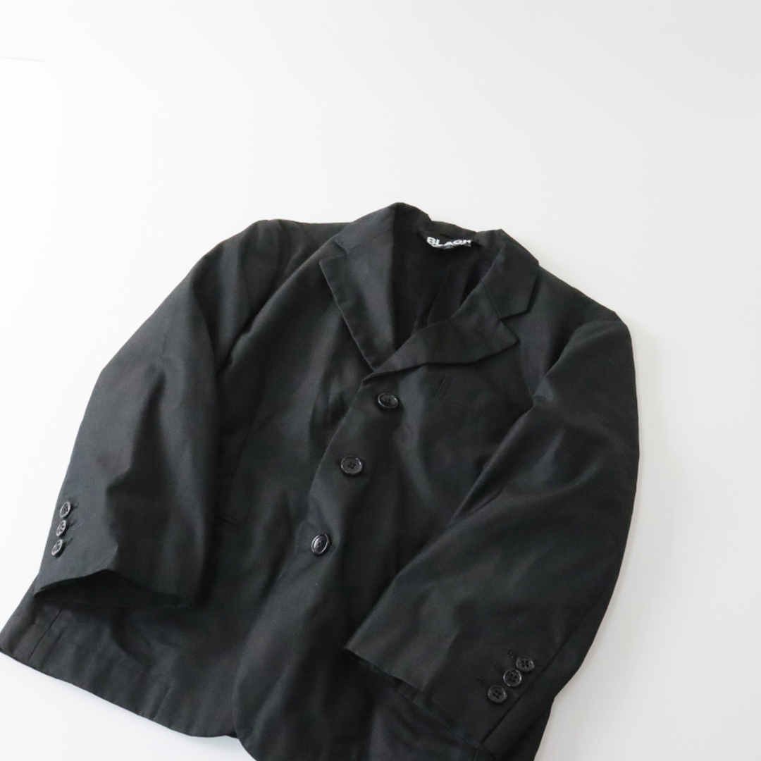 ブラック コムデギャルソン BLACK COMME des GARCONS コットンポリエステル シングルジャケット S/ブラック  黒【2400013500760】 | フリマアプリ ラクマ