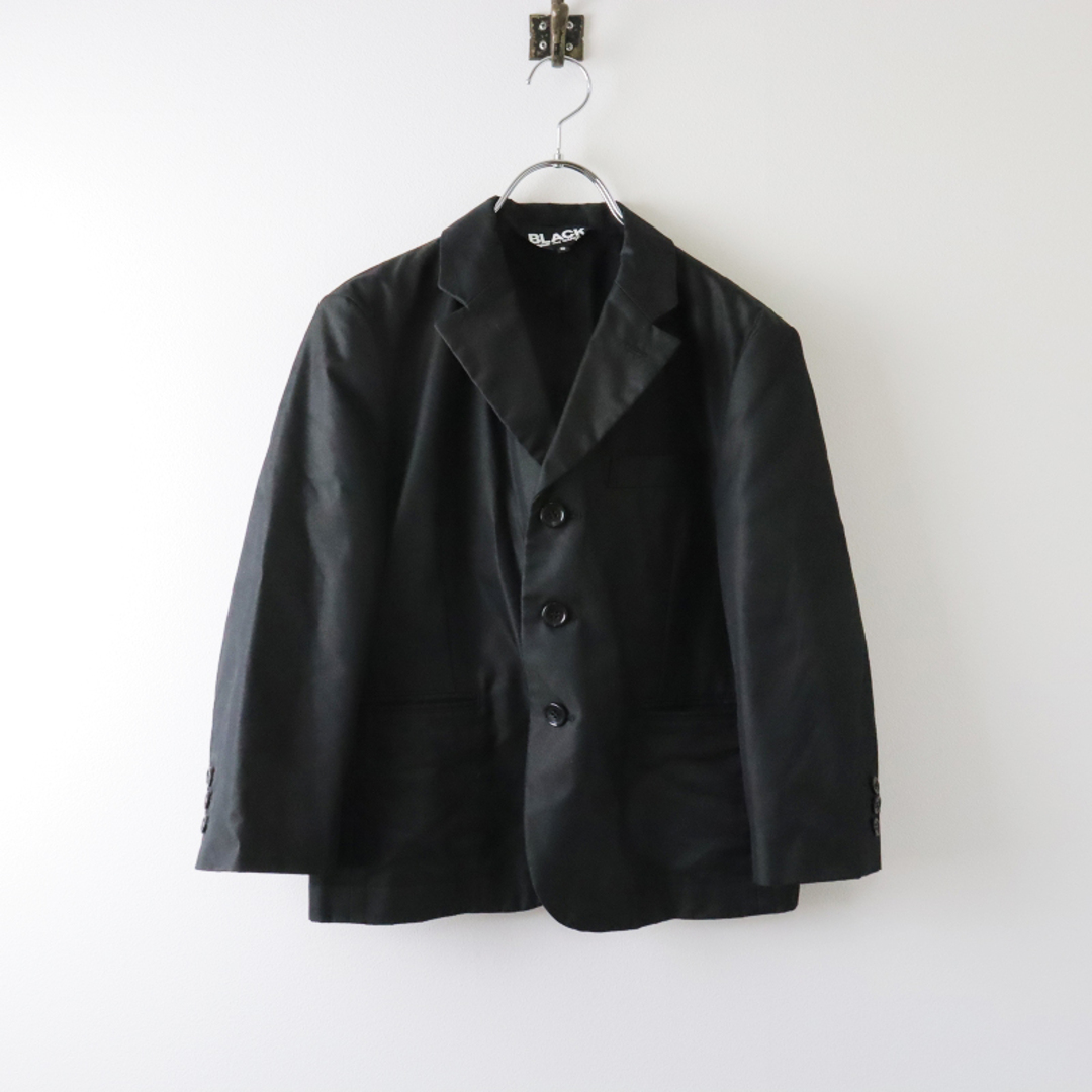 ブラック コムデギャルソン BLACK COMME des GARCONS コットンポリエステル シングルジャケット S/ブラック  黒【2400013500760】