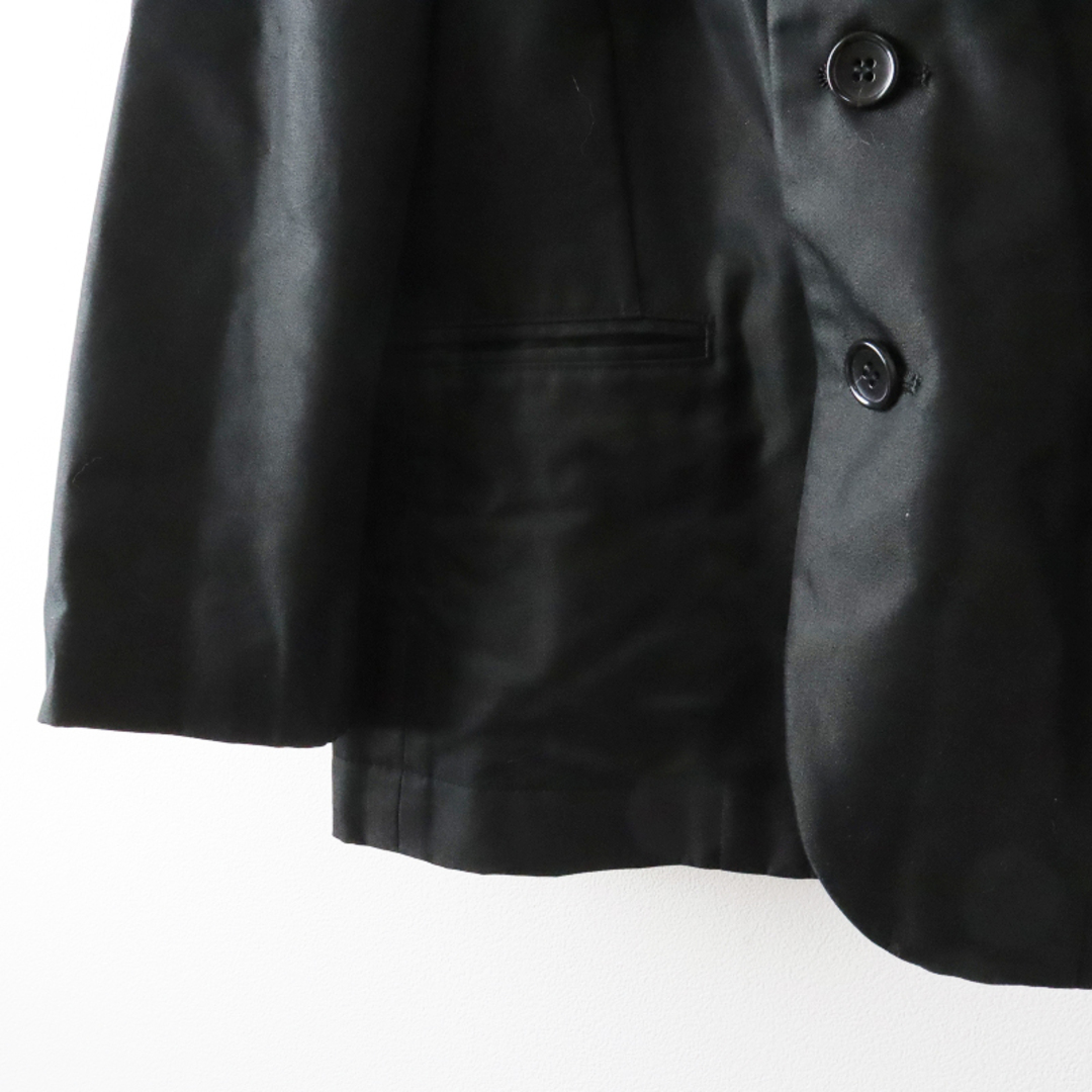 ブラック コムデギャルソン BLACK COMME des GARCONS コットンポリエステル シングルジャケット S/ブラック  黒【2400013500760】