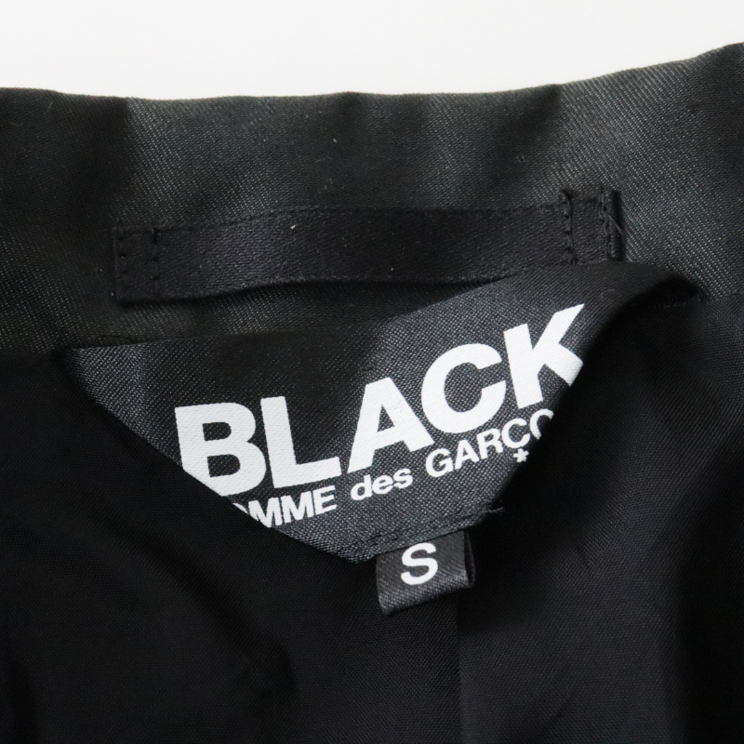 ブラック コムデギャルソン BLACK COMME des GARCONS コットンポリエステル シングルジャケット S/ブラック  黒【2400013500760】