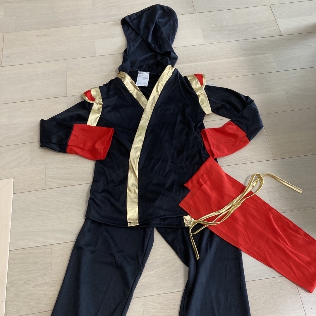 ハロウィン　忍者衣装　Ｌ（120cm） エンタメ/ホビーのコスプレ(衣装一式)の商品写真