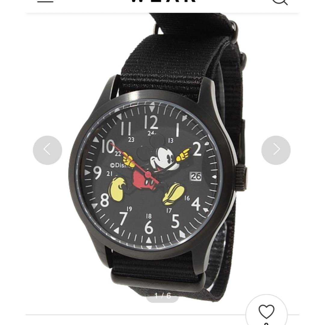 Disney(ディズニー)のミッキー　腕時計　カーキ レディースのファッション小物(腕時計)の商品写真